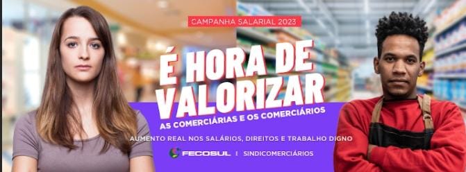É HORA DE VALORIZAR AS COMERCIÁRIAS E OS COMERCIÁRIOS